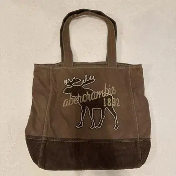Abercrombie 자수 토트백 브라운