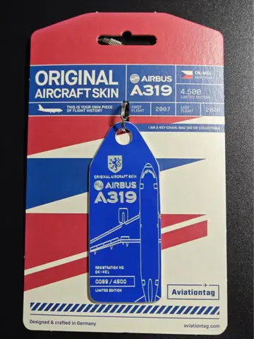체코 항공 Aviationtag A319-100 파란색