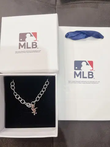 MLB 화이트 양말 체인 팔찌