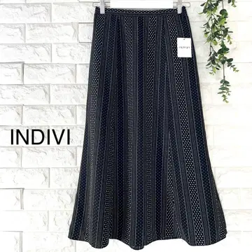 새상품 INDIVI 롱 스커트 인디비 롱 플레어 스커트