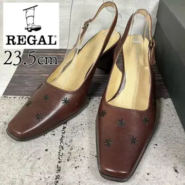 REGAL 리걸 23.5 스퀘어토 아스타리스크 뮬 펌프스