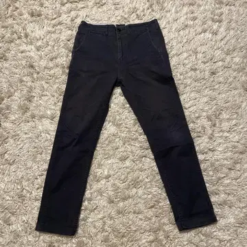 BEAMS 스트레치 테이퍼드 치노 네이비 S