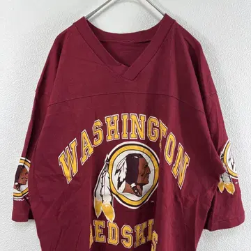 90년대 NFL 레드스킨스 티셔츠 칼리지 풋볼 티셔츠