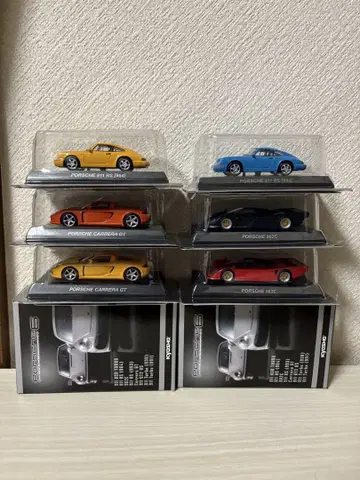 교쇼 1/64 포르쉐 6 6대 세트