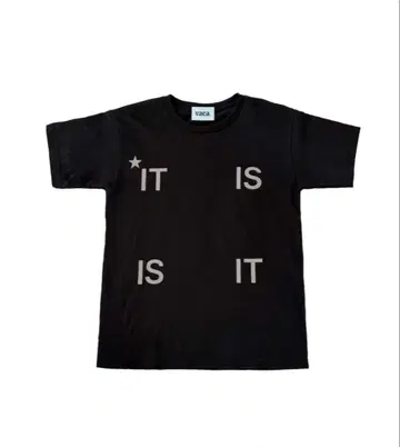 vaca IT IS CROP T SHIRT 블랙 프리 사이즈