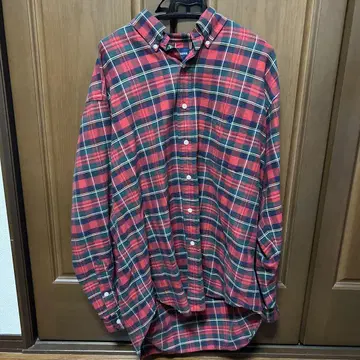 Ralph Lauren Big Shirt 긴팔 플란넬 셔츠
