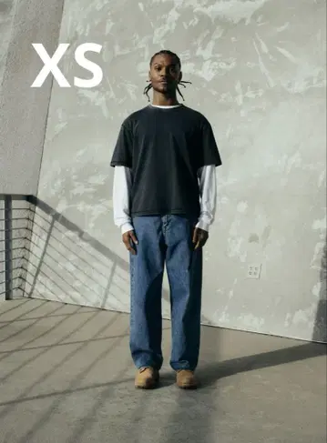 GAP 헤비 웨이트 크롭 티셔츠 짧은 길이 흑먹색 XS