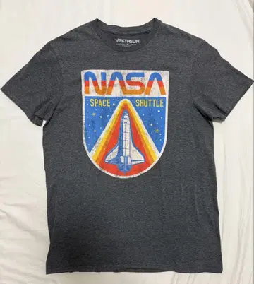 NASA NASA 스페이스 셔틀 티셔츠 남성용 그레이