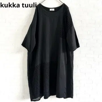 kukka tuuli 쿠카투리 린넨 이소재 패치워크 원피스