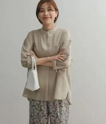 어반 리서치 도어스 린넨 코튼 더블 포켓 셔츠