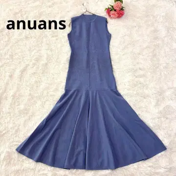 anuans 슬리브리스 머메이드 원피스 내로우 실루엣 니트 롱 기장