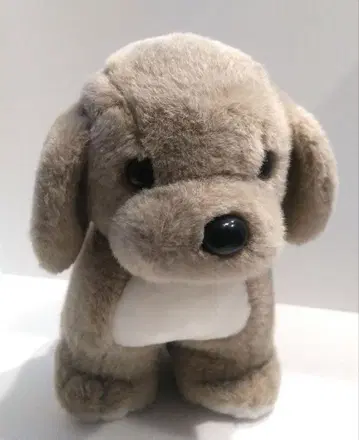개 강아지 dog 봉제 인형 레트로
