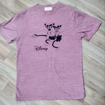 DISNEY 미키 & 미니 티셔츠 (핑크/사이즈 M)