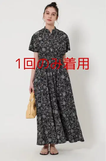 플라워 프린트 스탠드 카라 원피스 유나이티드 애로우즈를 좋아하는 분에게도