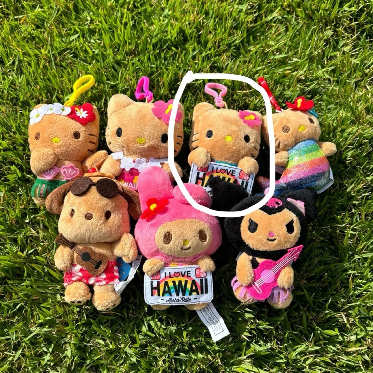 Authentic Hawaii Tanning Kitty Keyring