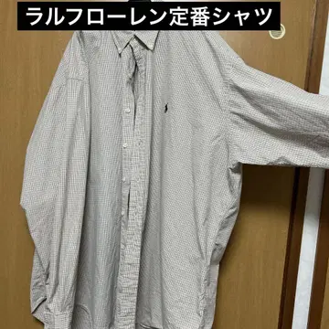 구제 의류! 랄프 로렌 스테디셀러 체크 무늬 긴팔 셔츠