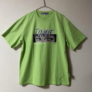 구제 의류 애니메이션 토미에 TOMIE 티셔츠 그린