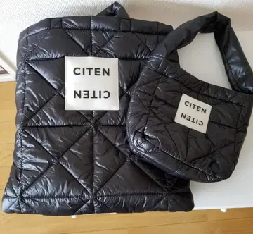 CITEN 토트백 2종 퀼팅 블랙