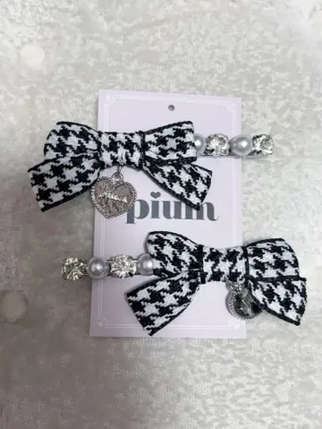 pium 펄 비쥬 리본 클립 세트