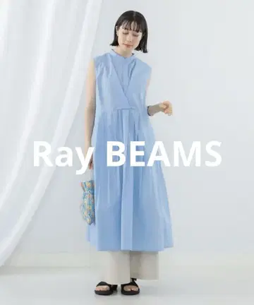 미사용 새상품 Ray 빔즈 플리츠 절개 슬리브리스 원피스 1