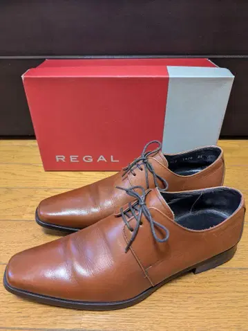 REGAL Y914 플레인토 비즈니스 슈즈 25cm 브라운