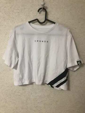 CRONOS 크롭 티셔츠 반팔 화이트