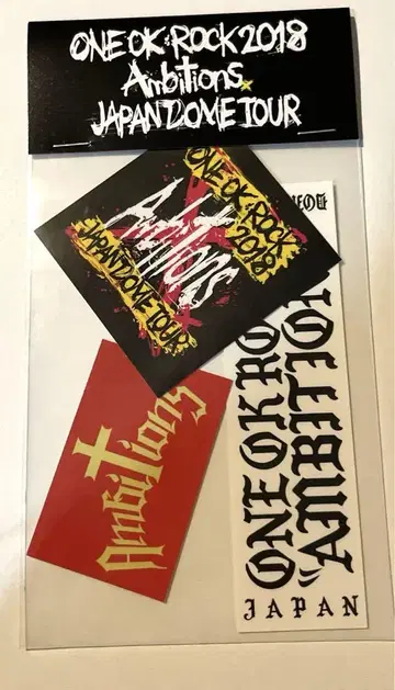 one ok rock ambitions 스티커 미개봉 새상품