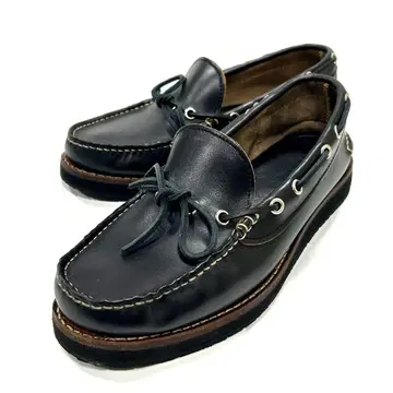 J&W DAWSON 비브람 가죽 모카신 신발 블랙 26.5cm