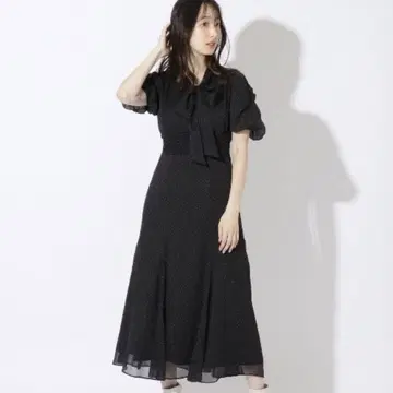 WILLSELECTION 시어 도트 원피스