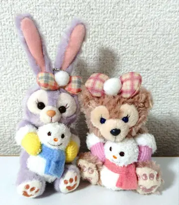 윈터 홀리데이 봉제 인형 스트랩 세트