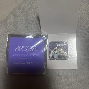 aespa 핀 배지