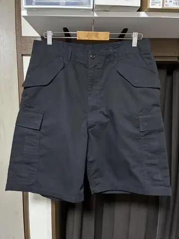 빔즈 카고 숏 팬츠 블랙 4 포켓 남성용