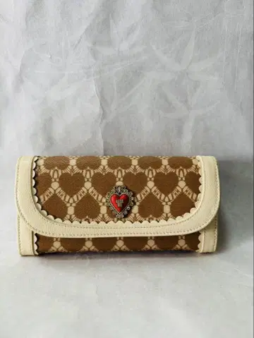 레어 ANNA SUI 안나수이 장지갑 비 하트 플랩 지갑