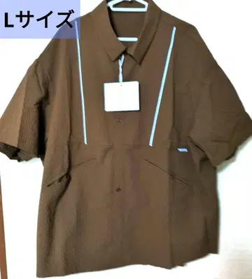남성용 셔츠 반팔 냉감 여름옷 오분소매 루즈한 빅 사이즈 L 사이즈