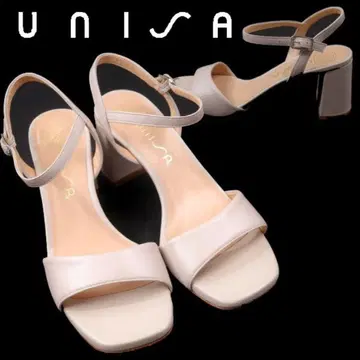 UNISA/우니사 통굽 샌들 스페인산 소가죽 가죽 24.0cm