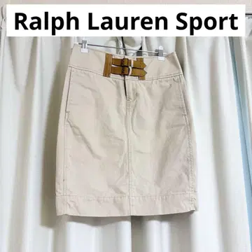 RALPH LAUREN SPORT 타이트 골프 스커트 베이지