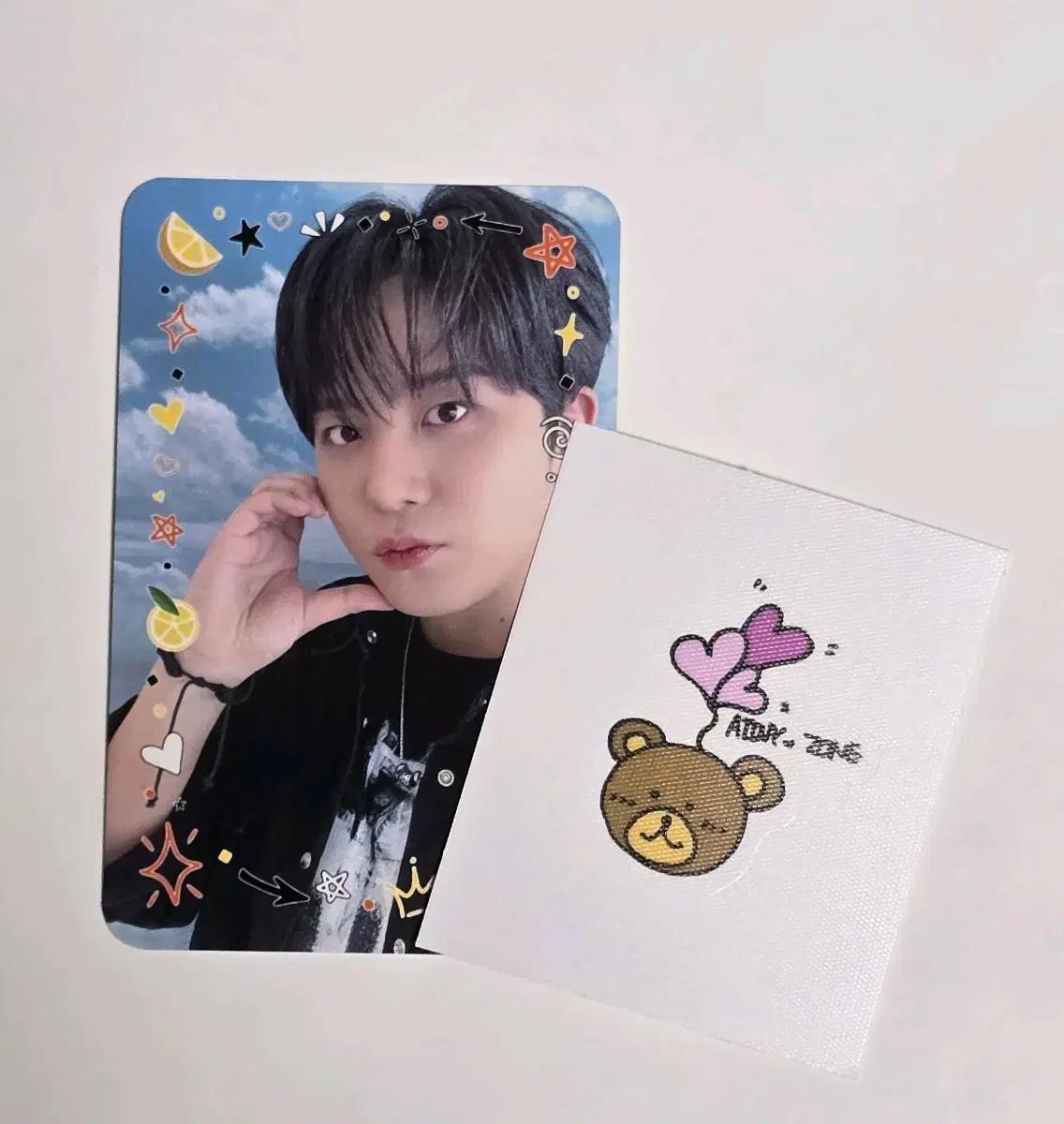 Ateez Lemon Drop Jongho Broadcast Poca + Ddiboo Seal