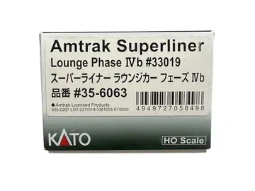 HO 게이지 Amtrak 라운지 카 (KATO35-6063)