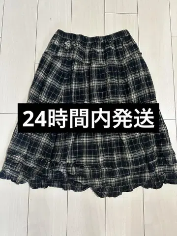 coyseio 체크 롱 스커트 1 사이즈