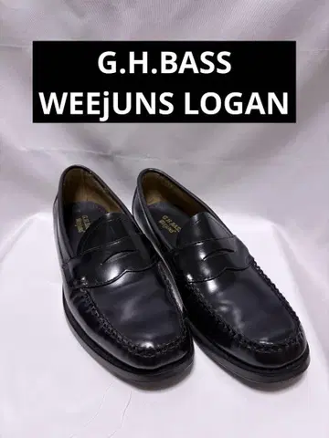 컨디션 최상 G.H.BASS WEEjUNS LOGAN 코인 로퍼 블랙