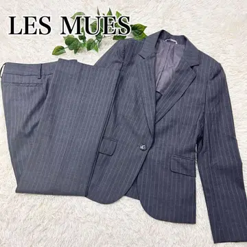 LES MUES 레뮤 * 팬츠 수트 셋업 세탁 가능 그레이 M