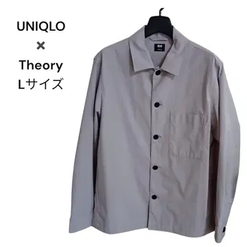 유니클로 Theory 감동 셔츠 자켓 라이트 그레이 L