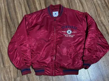 90s 컨버스 올스타 바시티 자켓 빅 자수 로고 빅 사이즈 M