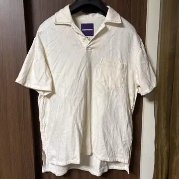 garb. 아이보리 피케 셔츠 M 사이즈 유나이티드 애로우즈