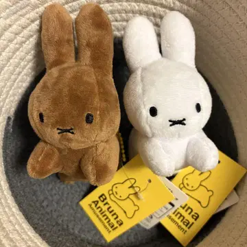블루나 애니멀 미피 봉제 인형 마스코트 2종 세트