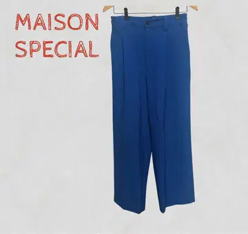 MAISON SPECIAL 블루 와이드 슬랙스