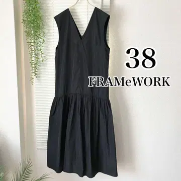 FRAMeWORK 메모리 타프타 개더 원피스