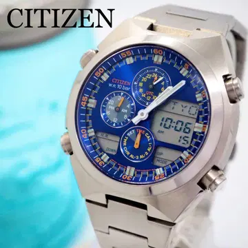 497 CITIZEN C300 월드 타임 아나데지 블루 다이얼 남성용