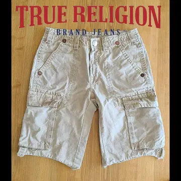 TRUE RELIGION 베이지 카고 숏 팬츠