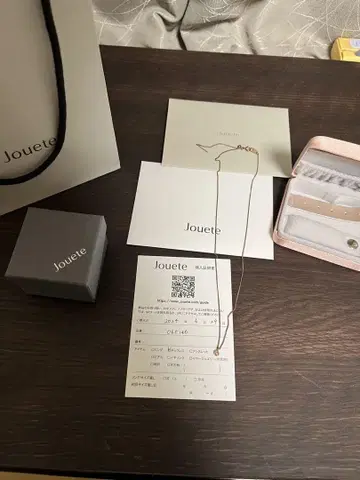 거의 미사용 Jouete 핑크 골드 2024 여름 모델 목걸이